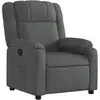 Image de Vidaxl fauteuil inclinable gris foncé tissu