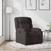 Image de Fauteuil Inclinable Marron Foncé Tissu Vidaxl
