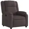 Image de Vidaxl fauteuil inclinable marron foncé tissu