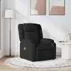 Image de Fauteuil De Massage Inclinable Noir Tissu Vidaxl