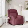 Image de Fauteuil De Massage Inclinable Rouge Bordeaux Tissu Vidaxl