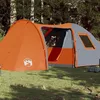 Image de vidaXL Tente Familiale à Dôme 6 Personnes Tente dOmbrage avec Sac de Transport Auvent de Camping Abri de Jardin Orange 94355
