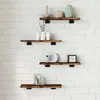 Image de Étagères Murales 4 Pcs Chêne Fumé 40x10x1,5cm Bois D'ingénierie Vidaxl