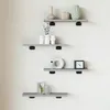 Image de Étagères Murales 4 Pcs Sonoma Gris 40x10x1,5 Cm Bois Ingénierie Vidaxl
