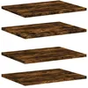 Image de Étagères Murales 4 Pcs Chêne Fumé 40x30x1,5cm Bois D'ingénierie Vidaxl
