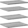 Image de Étagères Murales 4 Pcs Sonoma Gris 40x30x1,5 Cm Bois Ingénierie Vidaxl