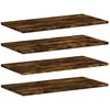 Image de Étagères Murales 4 Pcs Chêne Fumé 60x30x1,5cm Bois D'ingénierie Vidaxl