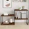 Image de Étagères Murales 4 Pcs Chêne Fumé 60x40x1,5cm Bois D'ingénierie Vidaxl