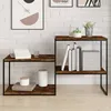 Image de vidaXL Étagères Murales 4 pcs Tablettes Suspendues avec Rangement Étagères à Livres Flottantes Décorations de Salon 838243