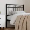 Image de Tête De Lit De Remplacement Métal Noir 75 Cm Vidaxl