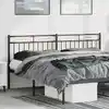 Image de Tête De Lit Métal Noir 180 Cm Vidaxl