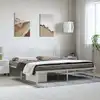 Image de Cadre De Lit Métal Sans Matelas Et Tête De Lit Blanc 193x203 Cm Vidaxl