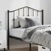 Image de Tête De Lit De Remplacement Métal Noir 100 Cm Vidaxl