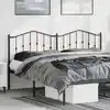 Image de Tête De Lit Métal Noir 180 Cm Vidaxl