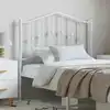 Image de Tête De Lit De Remplacement Métal Blanc 100 Cm Vidaxl
