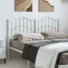 Image de Tête De Lit De Remplacement Métal Blanc 150 Cm Vidaxl