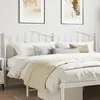 Image de Tête De Lit De Remplacement Métal Blanc 160 Cm Vidaxl