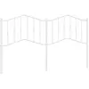 Image de Tête De Lit De Remplacement Métal Blanc 180 Cm Vidaxl