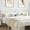 Image de Tête De Lit De Remplacement Métal Blanc 200 Cm Vidaxl