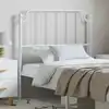 Image de Tête De Lit De Remplacement Métal Blanc 100 Cm Vidaxl