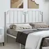 Image de Tête De Lit De Remplacement Métal Blanc 150 Cm Vidaxl