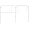 Image de Tête De Lit De Remplacement Métal Blanc 180 Cm Vidaxl