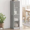 Image de vidaXL Buffet avec Portes en Verre Armoire Latérale avec Rangement Meuble de Salon Salle de Séjour Intérieur Moderne 836439