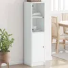 Image de vidaXL Buffet avec Portes en Verre Armoire Latérale avec Rangement Meuble de Salon Salle de Séjour Maison Intérieur 836441