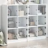Image de Bibliothèque Avec Portes Blanc 136x37x109 Cm Bois D'ingénierie Vidaxl
