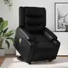 Image de Fauteuil Inclinable De Massage Noir Similicuir Vidaxl