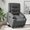 Image de Fauteuil Inclinable De Massage Gris Similicuir Vidaxl