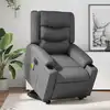 Image de Fauteuil Inclinable De Massage Électrique Gris Similicuir Vidaxl