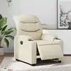 Image de Fauteuil Inclinable Électrique Crème Similicuir Vidaxl