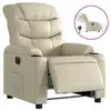 Image de Vidaxl fauteuil inclinable électrique crème similicuir