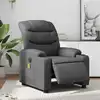 Image de Fauteuil De Massage Inclinable Électrique Gris Similicuir Vidaxl