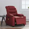 Image de Fauteuil De Massage Inclinable Électrique Rouge Bordeaux Vidaxl