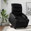 Image de Fauteuil Inclinable Noir Similicuir Vidaxl