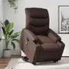 Image de Fauteuil Inclinable De Massage Marron Similicuir Vidaxl