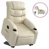 Image de Vidaxl fauteuil inclinable électrique crème similicuir