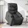 Image de Fauteuil De Massage Inclinable Gris Foncé Tissu Vidaxl