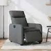 Image de Fauteuil Inclinable Électrique Gris Foncé Tissu Vidaxl