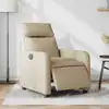 Image de Fauteuil Inclinable Électrique Crème Tissu Vidaxl