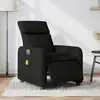 Image de Fauteuil De Massage Inclinable Électrique Noir Tissu Vidaxl