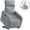 Image de Fauteuil Inclinable Gris Clair Tissu Vidaxl