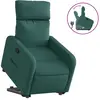 Image de Fauteuil Inclinable Vert Foncé Tissu Vidaxl