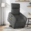 Image de Fauteuil De Massage Inclinable Gris Foncé Tissu Vidaxl