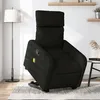 Image de Fauteuil De Massage Inclinable Noir Tissu Vidaxl