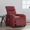 Image de Fauteuil De Massage Inclinable Électrique Rouge Bordeaux Vidaxl