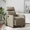 Image de Fauteuil De Massage Inclinable Électrique Cappuccino Similicuir Vidaxl