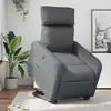 Image de Fauteuil Inclinable Électrique Gris Similicuir Vidaxl